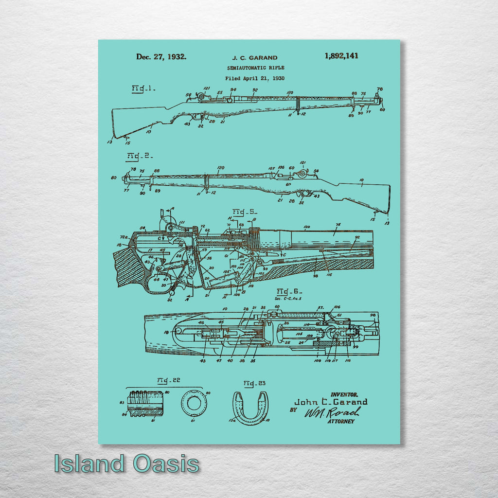 M1 Garand - Patent on Wood