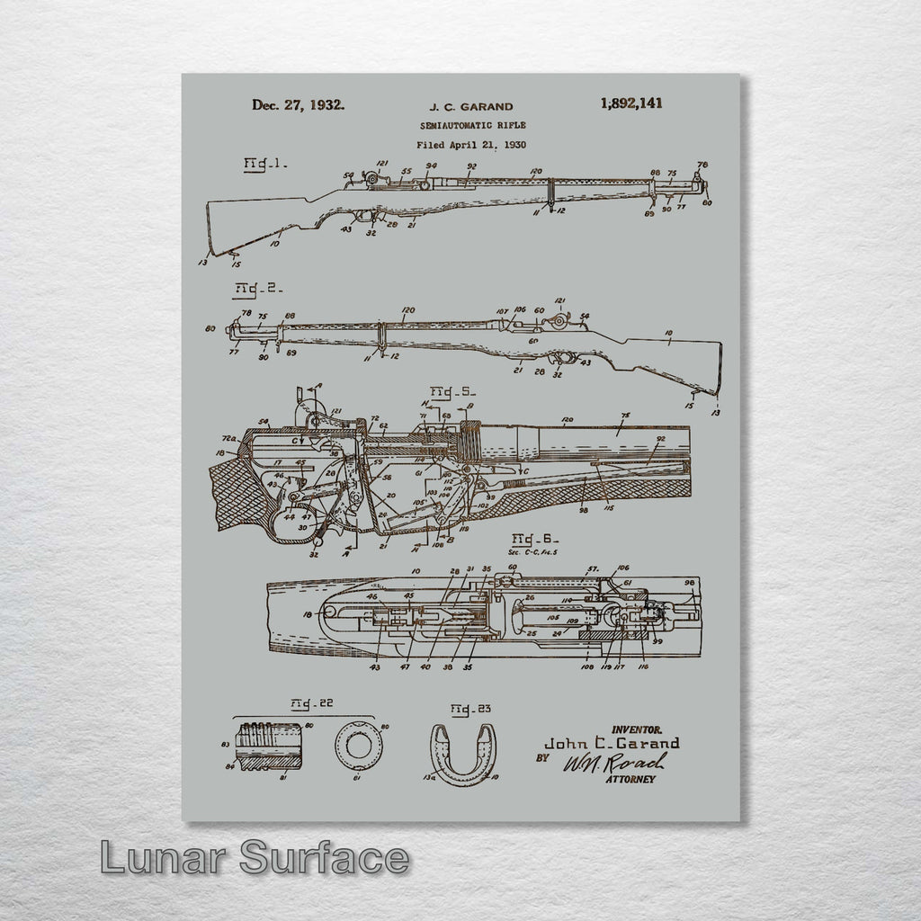 M1 Garand - Patent on Wood