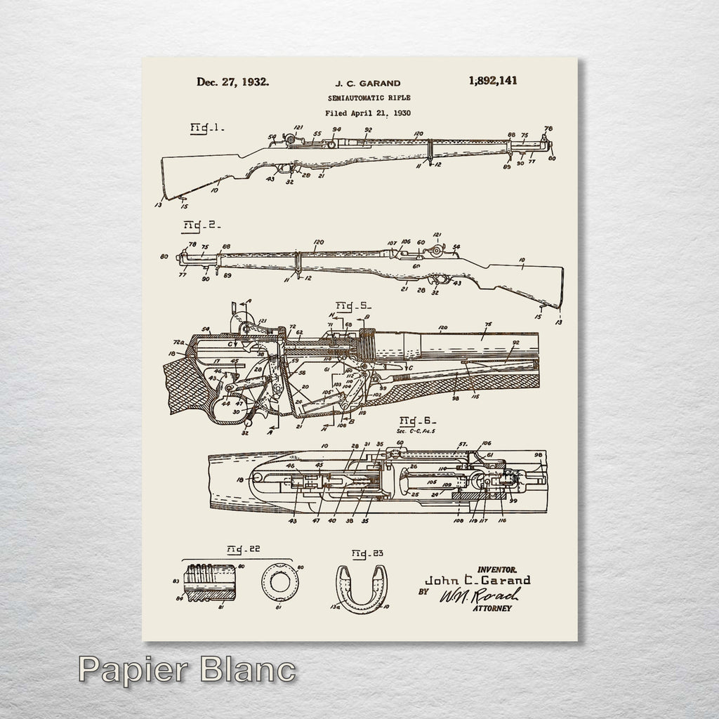 M1 Garand - Patent on Wood