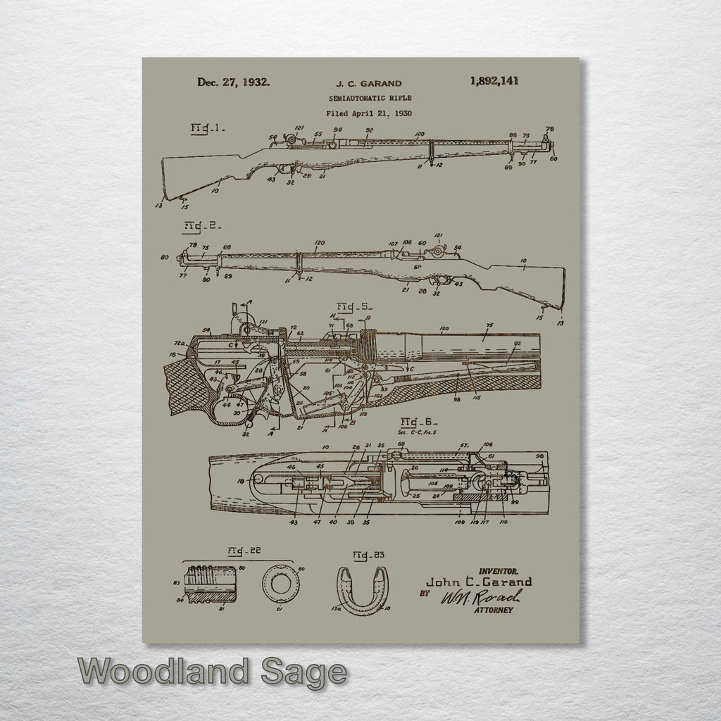 M1 Garand - Patent on Wood