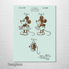 Mickey Mouse - Patent on Wood