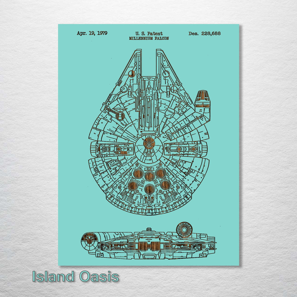 Millennium Falcon - Patent on Wood