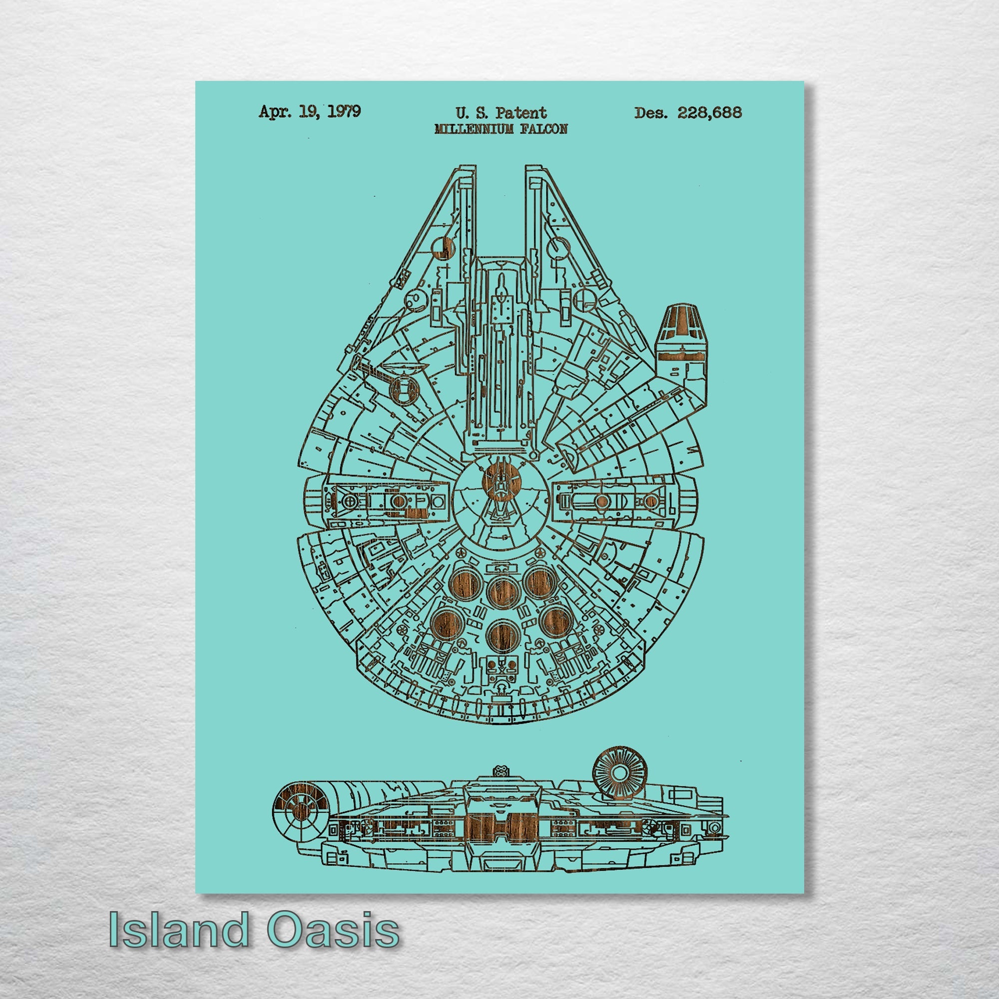 Millennium Falcon - Patent on Wood