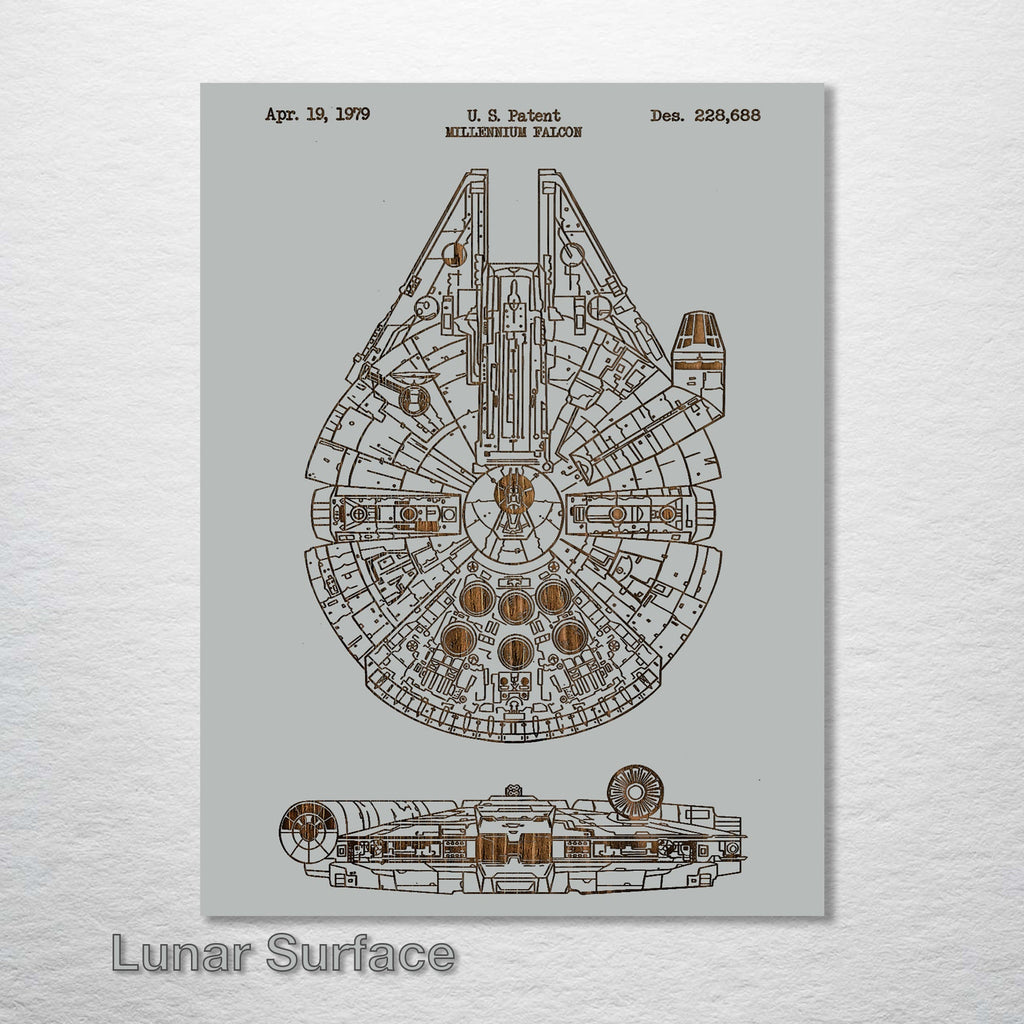 Millennium Falcon - Patent on Wood