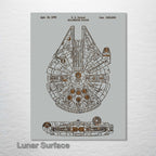 Millennium Falcon - Patent on Wood