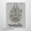 Millennium Falcon - Patent on Wood