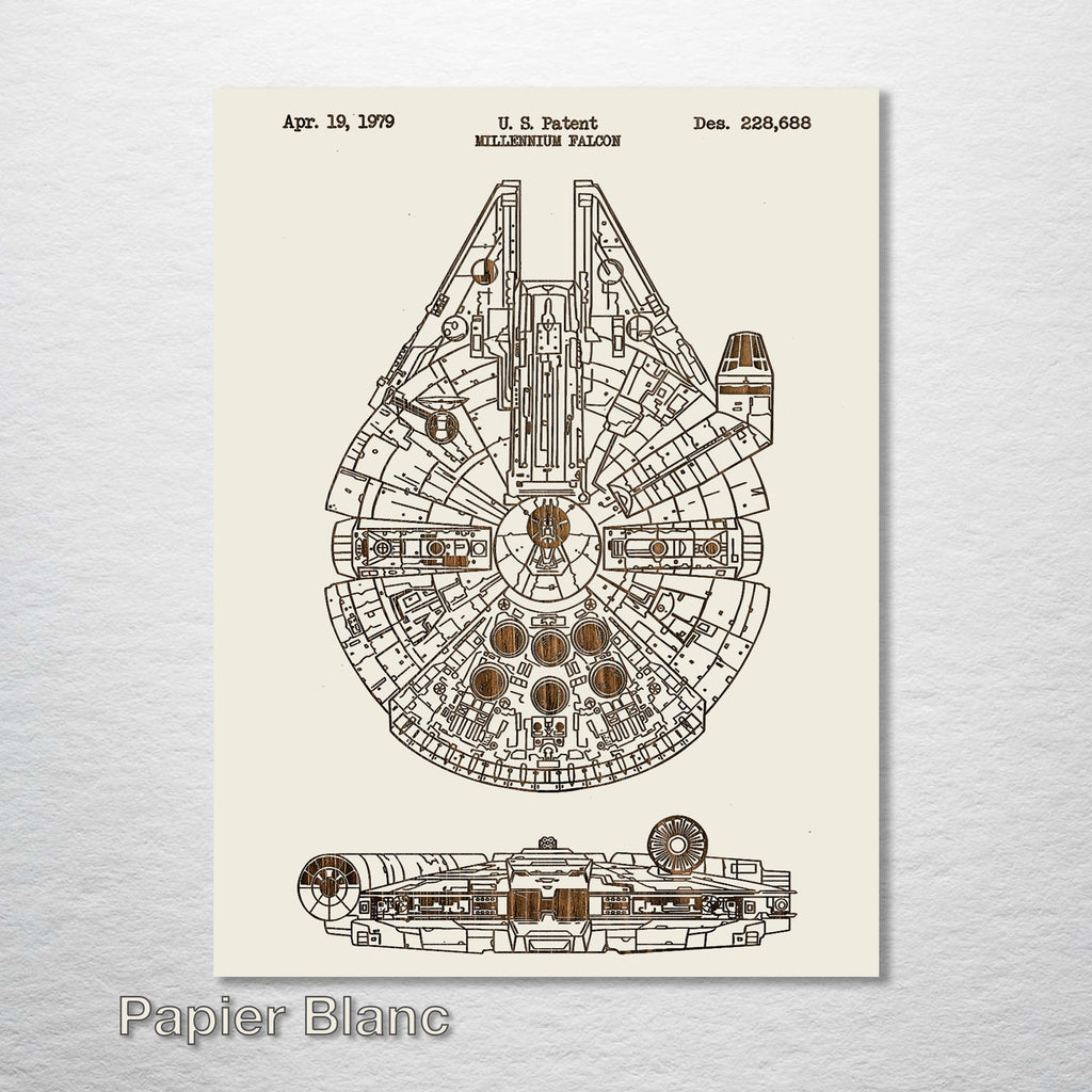 Millennium Falcon - Patent on Wood