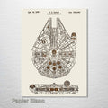 Millennium Falcon - Patent on Wood