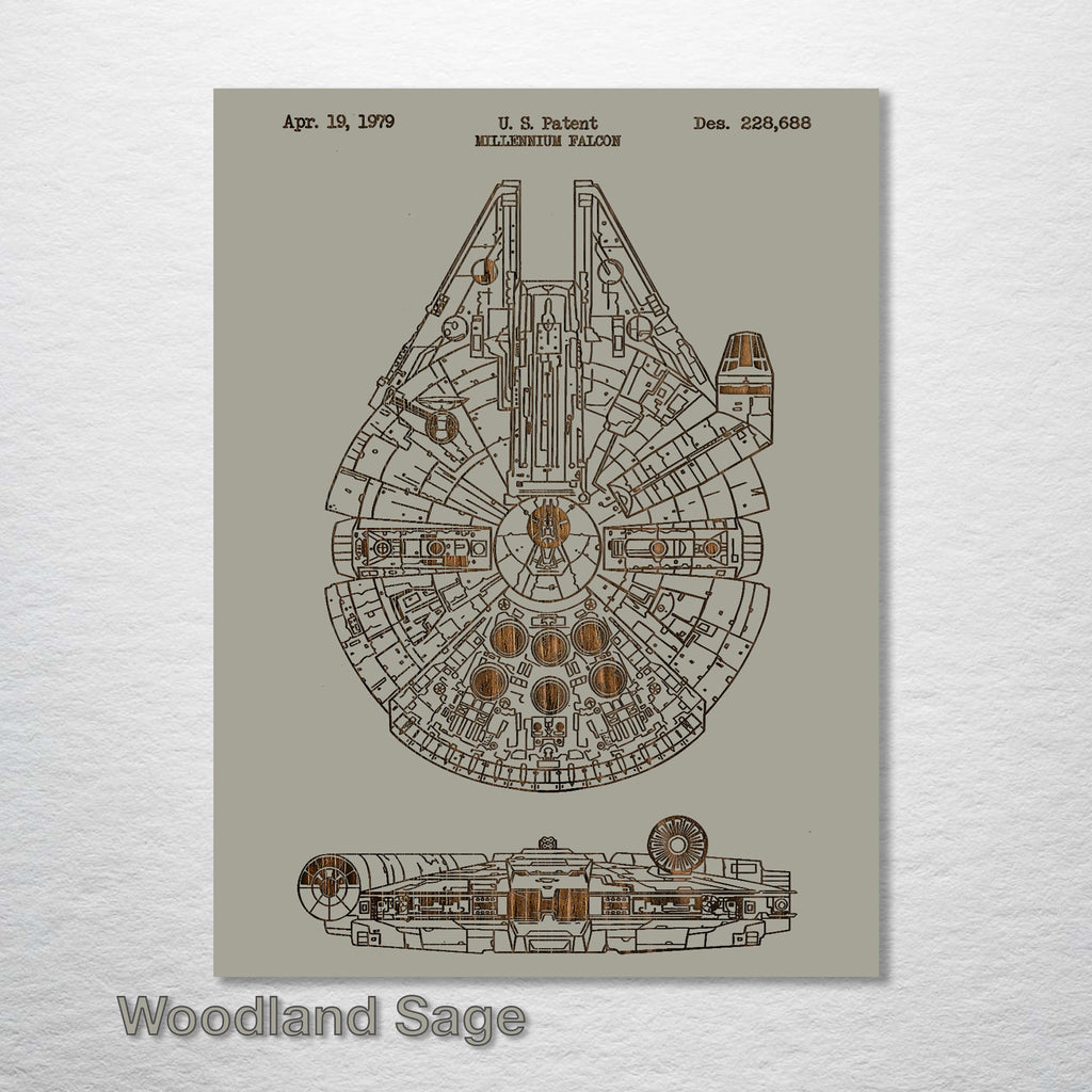 Millennium Falcon - Patent on Wood