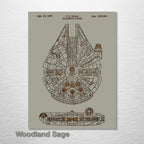 Millennium Falcon - Patent on Wood