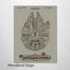 Millennium Falcon - Patent on Wood