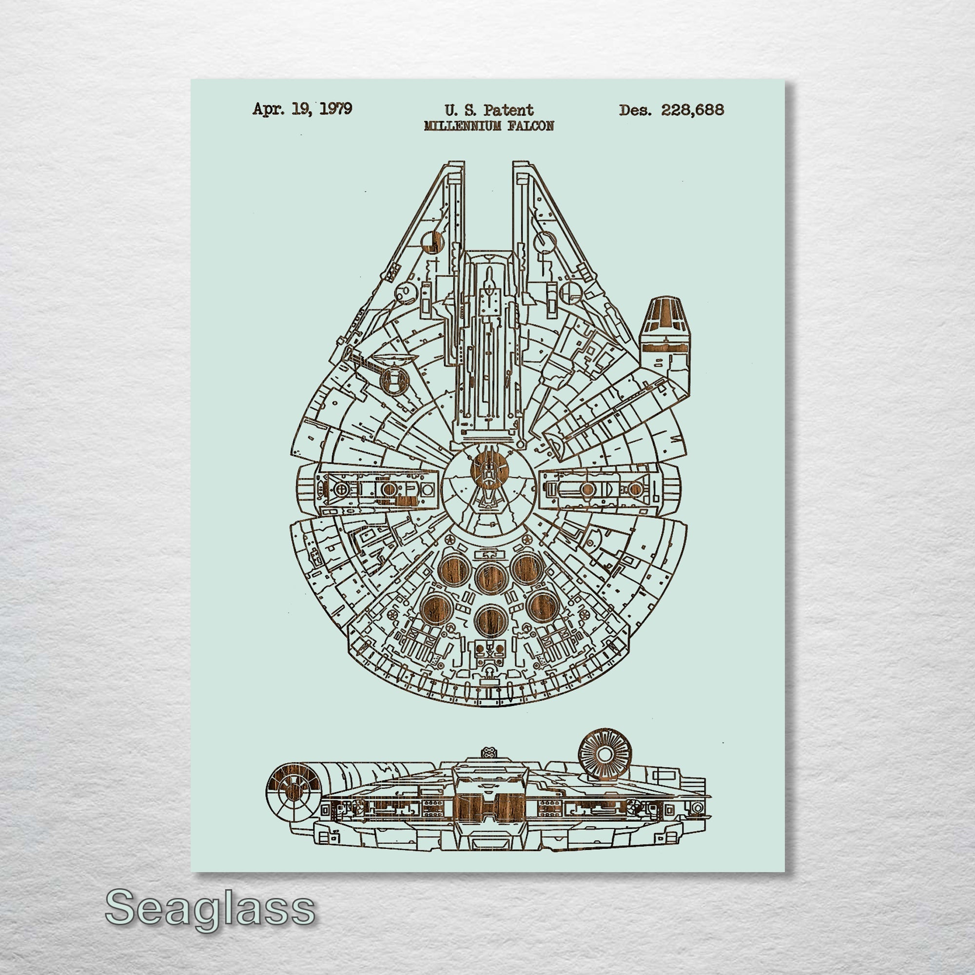 Millennium Falcon - Patent on Wood