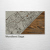 Myrtle Beach, SC - Street Map on Wood
