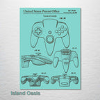 Nintendo 64 Controller - Patent on Wood