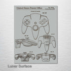 Nintendo 64 Controller - Patent on Wood