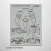 Nintendo 64 Controller - Patent on Wood