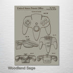Nintendo 64 Controller - Patent on Wood