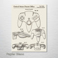 Nintendo 64 Controller - Patent on Wood