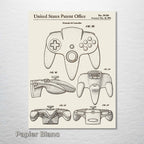 Nintendo 64 Controller - Patent on Wood