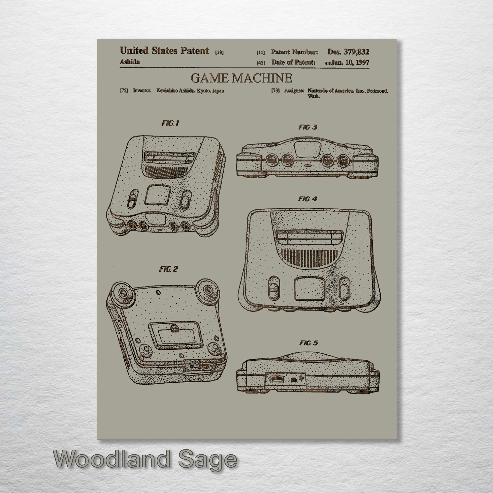 Nintendo 64 - Patent on Wood
