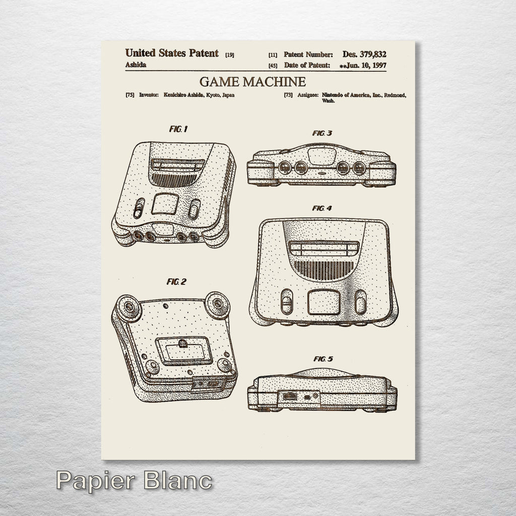 Nintendo 64 - Patent on Wood