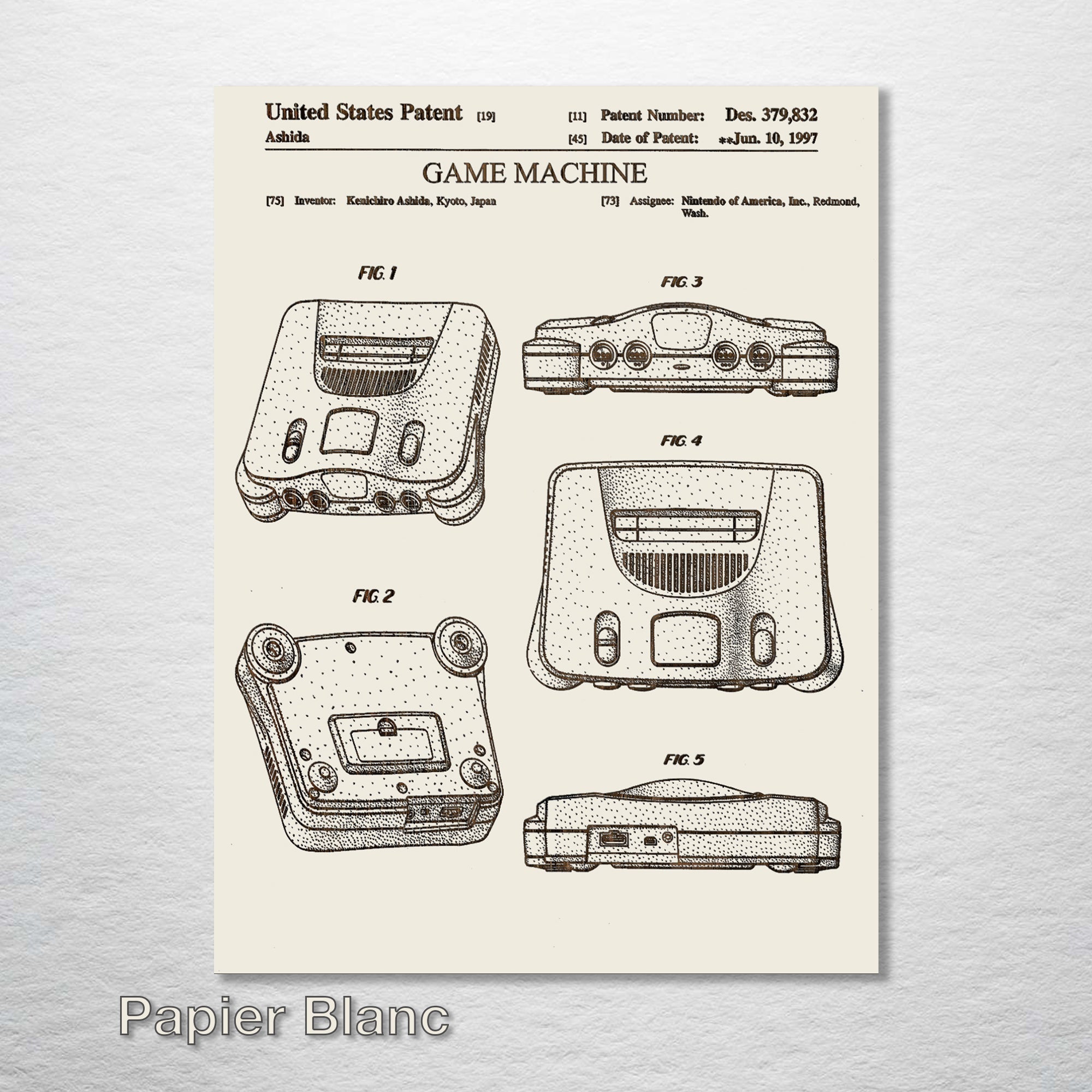 Nintendo 64 - Patent on Wood