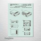 Nintendo Entertainment System - Patent on Wood