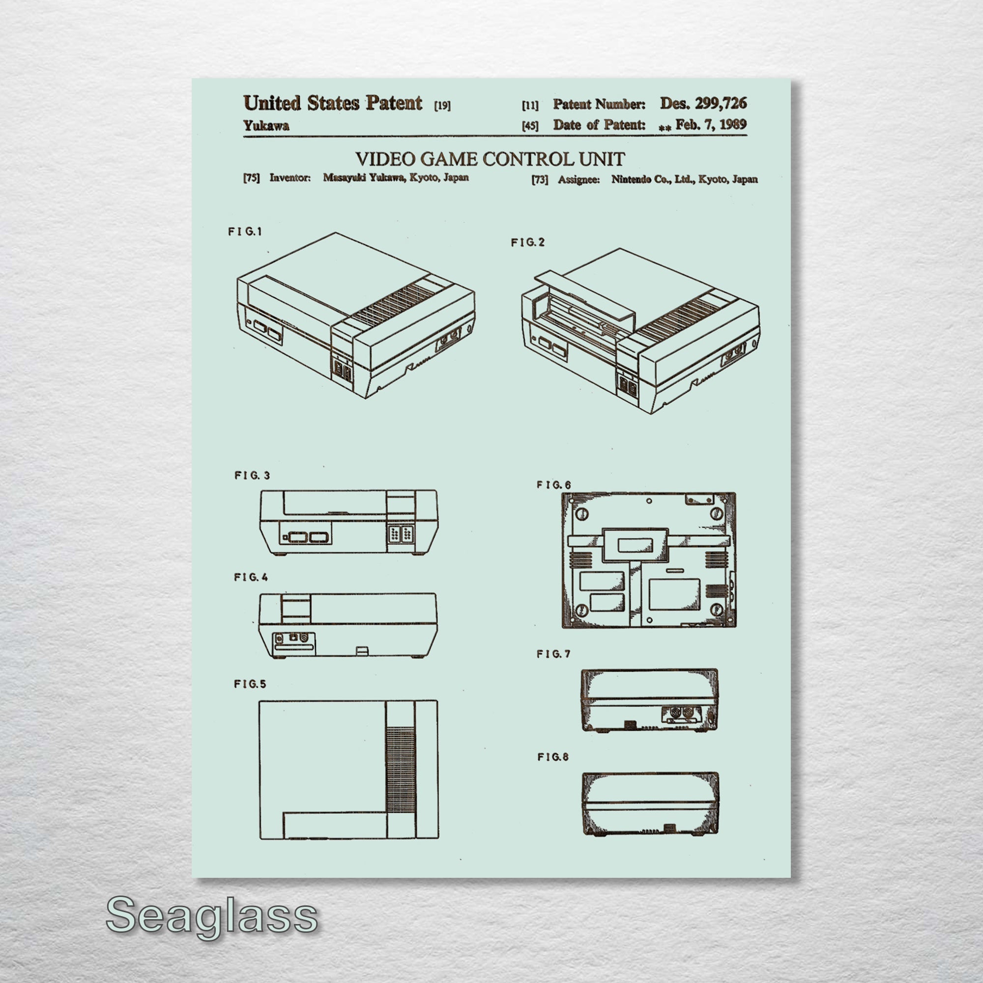 Nintendo Entertainment System - Patent on Wood