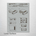 Nintendo Entertainment System - Patent on Wood