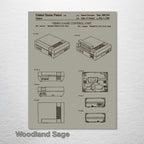 Nintendo Entertainment System - Patent on Wood