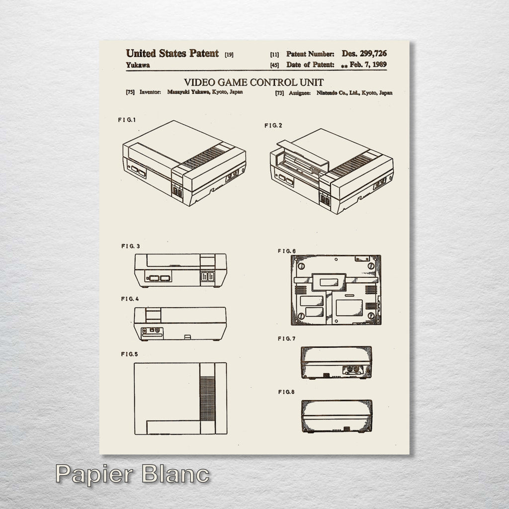 Nintendo Entertainment System - Patent on Wood