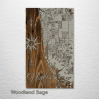 Naples, FL - Street Map on Wood