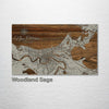New Orleans, LA - Street Map on Wood