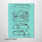 Record Player (Turntable) - Patent on Wood