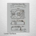 Record Player (Turntable) - Patent on Wood