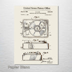 Record Player (Turntable) - Patent on Wood