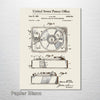 Record Player (Turntable) - Patent on Wood