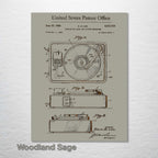 Record Player (Turntable) - Patent on Wood