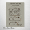 Record Player (Turntable) - Patent on Wood