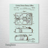 Record Player (Turntable) - Patent on Wood