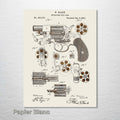 Mason Revolving Firearm - Patent on Wood