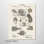Mason Revolving Firearm - Patent on Wood