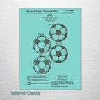 Soccer Ball - Patent on Wood