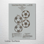 Soccer Ball - Patent on Wood