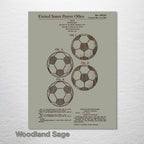 Soccer Ball - Patent on Wood