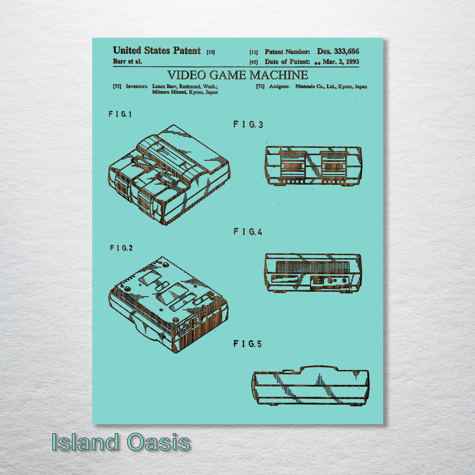 Super Nintendo - Patent on Wood