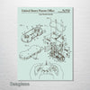 Super Nintendo Controller - Patent on Wood