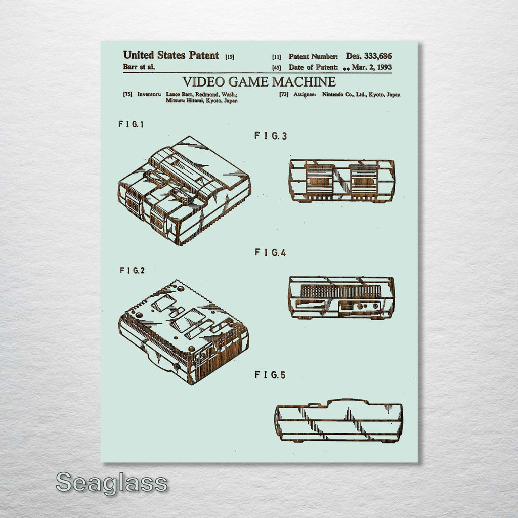 Super Nintendo - Patent on Wood