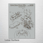 Super Nintendo Controller - Patent on Wood