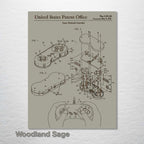 Super Nintendo Controller - Patent on Wood